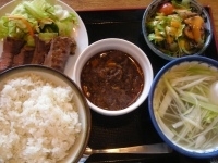 「利久セット1200円トロロ100円」@利休 東七番町店の写真