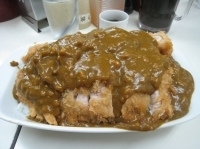 「大盛カレー + カツダブル 750円」@まんてんの写真