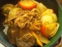 「カレー丼（1050円）」@そば処 東富士の写真