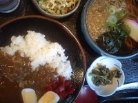 「カレーセット（930円）」@上州手打ち 栄久庵の写真