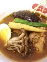 「パリパリ知床鳥と野菜カレー」@soup curry Suage + 本店の写真