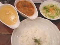 「エビ野菜&クリームチキン」@raffles curryの写真