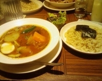 「冬野菜のスープカレー@Cセット@大盛@10番」@カレー食堂 心 池袋西口店の写真