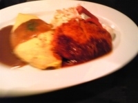 「カレーオムライス&カツレツコンビ」@せんば自由軒 新橋店の写真