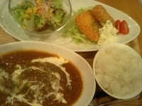 「日替わりメニュー スペシャルカレープレート（ハンバーグカレー、サ」@Sai-yaの写真