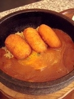 「クリームコロッケカレー（石焼）」@カレー&カフェ Chiboriの写真