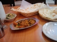 「ミックスベジタブル@プレーンナン@バターナン@ラッシー@中辛」@ルクマニ 橘通り店の写真