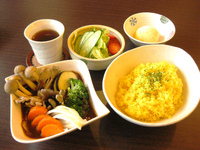 「ランチセット（なすとトマト挽き肉のカレー）」@かれー屋 マサラの写真