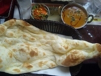 「ポークカレー+ナン（1050円）」@ビニタ 門前仲町店の写真