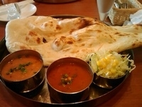 「Bセット(ナン、大辛、豆カレー、マトンカレー)@アイスティー」@スーリヤの写真