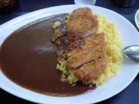 「手作りロースカツカレー（+激辛&サービスサラダ）」@スパイスキューブの写真