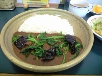 「日替わり（ホーレンソウとナス）」@そら家 ボンディ 広島店の写真