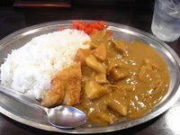 「カツカレー650円特盛り100円」@ます家 芝大門店の写真