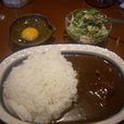 ビーフカレー+生卵
