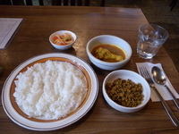 「ミックスカレー（チキン+キーマ）」@けららの写真