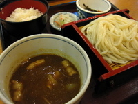 「肉汁カレーうどん定食¥800」@上州うどん つつじの里店の写真