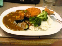 「メンチカツカレー+ミックス野菜」@からなべ屋 浜松町店の写真