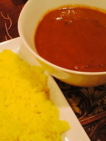 「マトンと玉ねぎのカレー（￥1200）+ライス」@インド料理店 モハンの写真