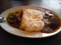 「ツインカレー（スパイスベジカレー&辛口伊達鶏カレー）」@京橋屋カレーの写真