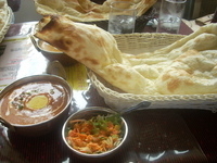 「お気軽セット（キーマカレー+ナン）」@ビニタ 門前仲町店の写真