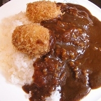 「クリームコロッケカレー 大盛り」@カレーハウス トックの写真