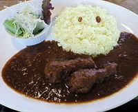 「インドカレー（単品1155円・5番）セット（アイスチャイ） 14」@むささび亭の写真