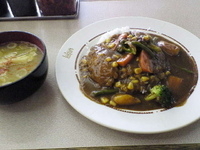 「野菜カレー(日本風) 豚汁」@ニュー ラホール 竹町店の写真