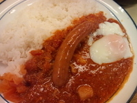 「フレッシュトマト+ソーセージ半熟玉子（290円+110円）」@松屋 東千葉店の写真