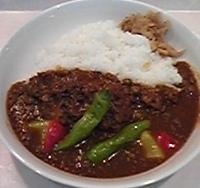 「キーマカレー（680円）」@SORA Cafe 福岡空港 2ビル出発店の写真