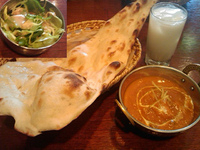 「野菜カレーセット（ナン、中辛）」@アムリットの写真