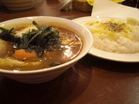 「スープカレー粘りの力（3辛・オリジナルスープ）900円+ライスL」@東京スープカレーCahaya 総本店の写真