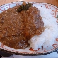 「牛すじカレーライス 小」@かなん亭の写真