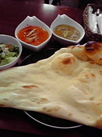 「ランチAセット（カレー2種+ナンorライス+サラダ）」@MASALAの写真