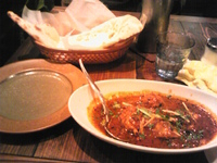 「グルガオンディナー（ナン・シェフのチキンカレー）+チャパティ」@GURGAONの写真