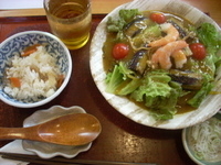 「冷夏野菜カレー」@そば処 たぐり庵の写真
