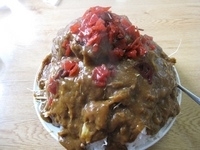 「カツカレー普通盛り 1050円」@萬来の写真