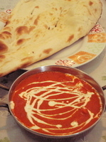 「バターチキン+ナン 【900円+200円】」@パキスタン・インドカレーハウス NEW HOT MASALAの写真