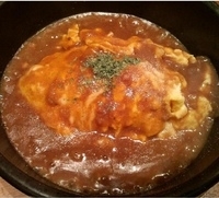 「石焼きオムライス カレーソース（720円）」@ZENZOU  漸蔵の写真