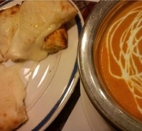 「シーフードカレー(激辛)+チーズナン(780円+400円)」@Hariom 取手店の写真