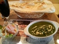 「日替わりセット（ナン、サラダ、飲み物付き） 「850円」」@ニュージュンタラの写真