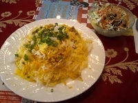 「Dランチ（ビラニ+サラダ+ドリンク）800円+大盛100円」@シャージャハンの写真