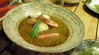 「エビとホタテと絶品すり身のスープカレー」@札幌らっきょの写真