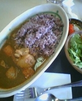 「古代カレー（サラダつき）800円」@レストランさくらの写真