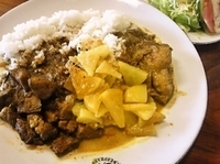 「ホームスタイルカレー サラダ・ドリンク付￥790」@インド スリランカ レストラン294の写真