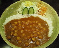 「ひよこ豆のからいカレー(激辛) 680円」@けららの写真