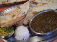 「Bセット820円ナン大盛り100円」@カシミール 小岩店の写真