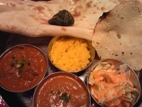 「ランチCセット￥780 ミニラッシー（クーポンで無料）」@パリヴァール 三郷店の写真