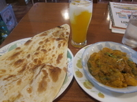 「ミックス野菜カレーセット（800円）」@Indian Restaurant Miraの写真