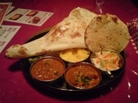 「ランチセットC（キーマ+野菜）」@パリヴァール 三郷店の写真