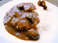 「ビーフカレー&ライス2400円+ミネストローネ315円+コーヒー」@ダイニング&バー ウイステリアの写真